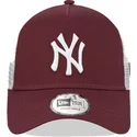 new-era-mlb-new-york-yankees-9forty-a-frame-trucker-cap-in-weinrot-und-weiss