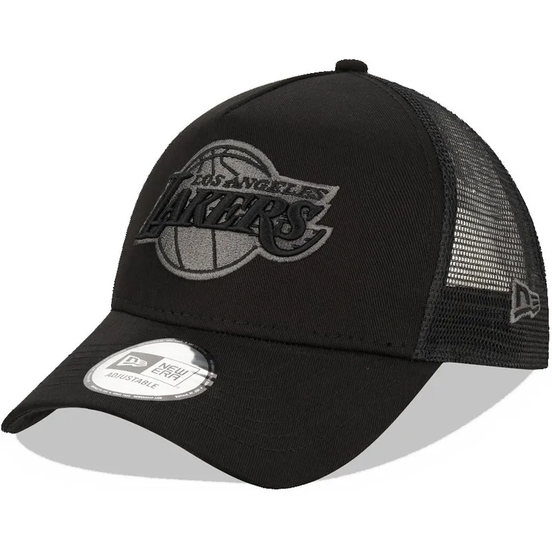 cepice-zaoblena-zadne-zvire-cerna-snapback-9forty-a-frame-tonal-los-angeles-lakers-nba-new-era