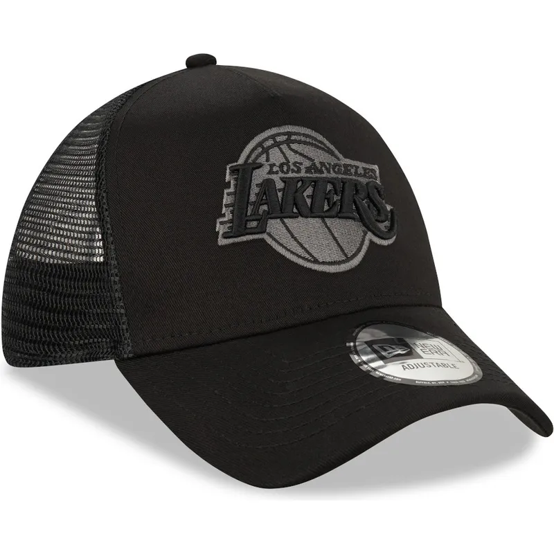 cepice-zaoblena-zadne-zvire-cerna-snapback-9forty-a-frame-tonal-los-angeles-lakers-nba-new-era