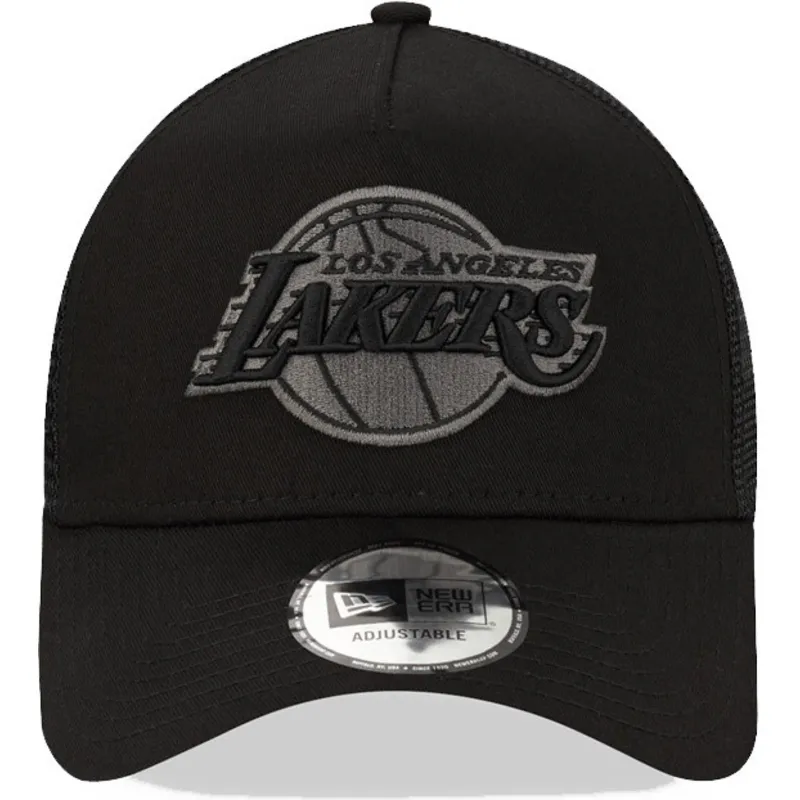 cepice-zaoblena-zadne-zvire-cerna-snapback-9forty-a-frame-tonal-los-angeles-lakers-nba-new-era