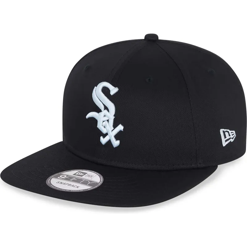 cap-rovna-black-snapback-9fifty-essential-chicago-white-sox-mlb-new-era cap-rovna-black-snapback-9fifty-essential-chicago-white-sox-mlb-new-era