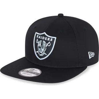 Las Vegas Raiders NFL svart platt snapback 9FIFTY Essential keps från New Era