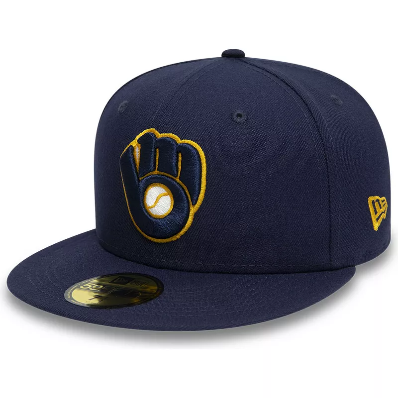 new-era-flat-brim-59fifty-authentic-on-field-milwaukee-brewers-mlb-navy-blue-fitted-cap