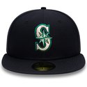 new-era-flat-brim-59fifty-authentic-on-field-seattle-mariners-mlb-navy-blue-fitted-cap