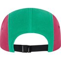 new-era-flat-brim-camper-polartec-fleece-green-and-pink-adjustable-cap