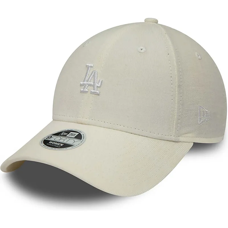 cepice-zaoblena-bezova-nastavitelny-9forty-cord-mini-los-angeles-dodgers-mlb-new-era