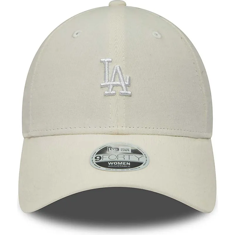 cepice-zaoblena-bezova-nastavitelny-9forty-cord-mini-los-angeles-dodgers-mlb-new-era