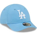 verstellbare-hellblaue-kappe-fur-kleinkinder-9forty-league-essential-der-los-angeles-dodgers-mlb-von-new-era