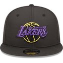 new-era-flat-brim-9fifty-neon-pack-los-angeles-lakers-nba-black-snapback-cap