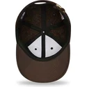 new-era-9fifty-tweed-verstellbare-braune-flachkappe