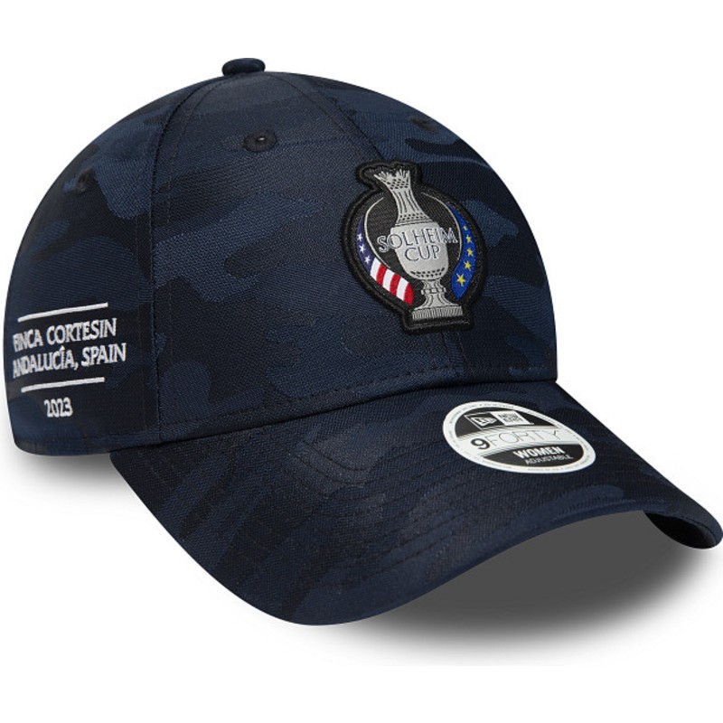 new-era-curved-brim-women-9forty-tonal-finca-cortesin-2023-solheim-cup-navy-blue-adjustable-cap