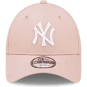 cepice-zaoblena-ruzova-nastavitelny-9forty-league-essential-new-york-yankees-mlb-new-era