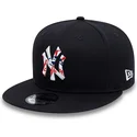 new-era-9fifty-snapback-kappe-navy-team-infill-logo-der-new-york-yankees-mlb