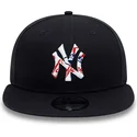 new-era-9fifty-snapback-kappe-navy-team-infill-logo-der-new-york-yankees-mlb