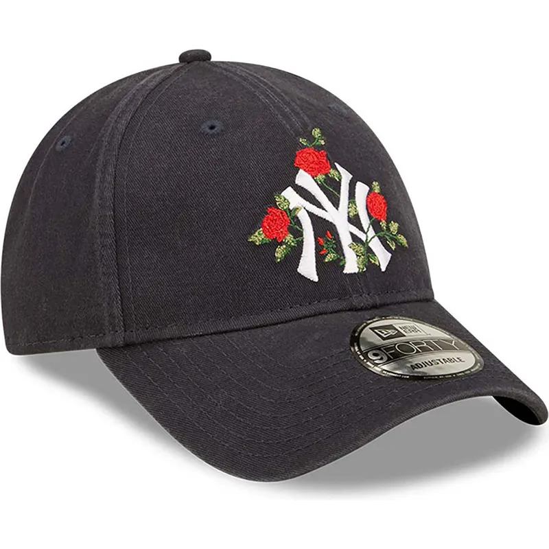 cepice-zaoblena-namornicka-modra-nastavitelny-9forty-flower-new-york-yankees-mlb-new-era