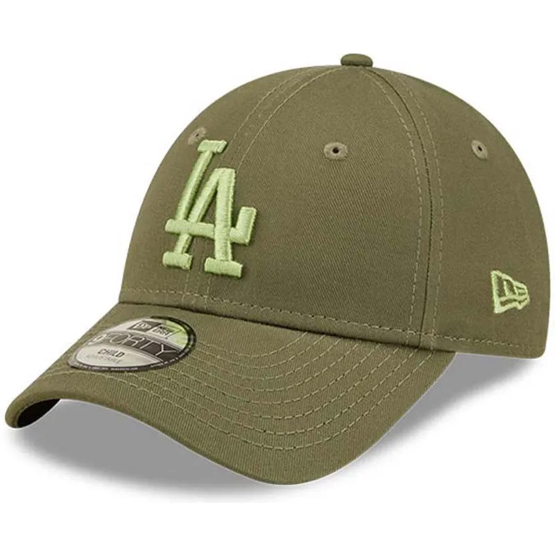 cepice-zaoblena-zelena-nastavitelny-pro-deti-9forty-league-essential-los-angeles-dodgers-mlb-new-era
