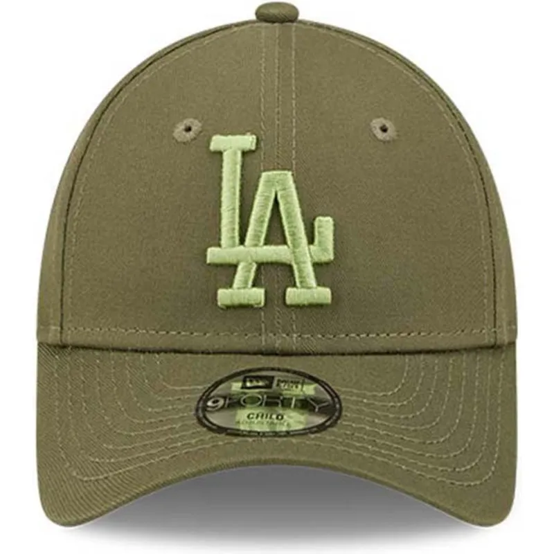 cepice-zaoblena-zelena-nastavitelny-pro-deti-9forty-league-essential-los-angeles-dodgers-mlb-new-era
