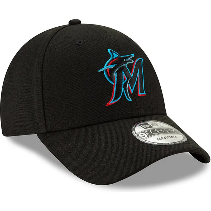 cap-zaoblena-black-adjustable-strap-9forty-the-league-miami-marlins-mlb-new-era
