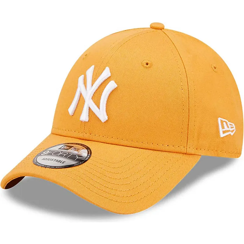 cepice-zaoblena-oranzova-nastavitelny-9forty-league-essential-new-york-yankees-mlb-new-era