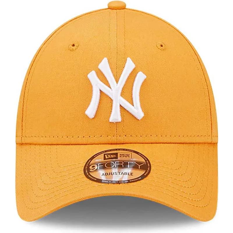 cepice-zaoblena-oranzova-nastavitelny-9forty-league-essential-new-york-yankees-mlb-new-era