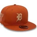 cepice-rovna-hneda-snapback-9fifty-side-patch-detroit-tigers-mlb-new-era
