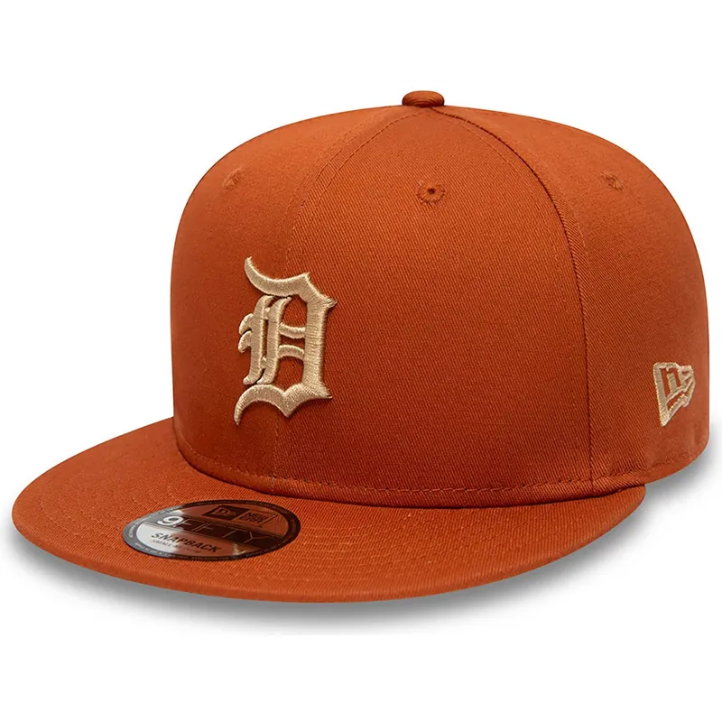 cepice-rovna-hneda-snapback-9fifty-side-patch-detroit-tigers-mlb-new-era