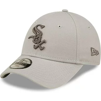 New Era Curved Brim Youth 9FORTY League Essential Chicago White Sox MLB Beige Adjustable Cap