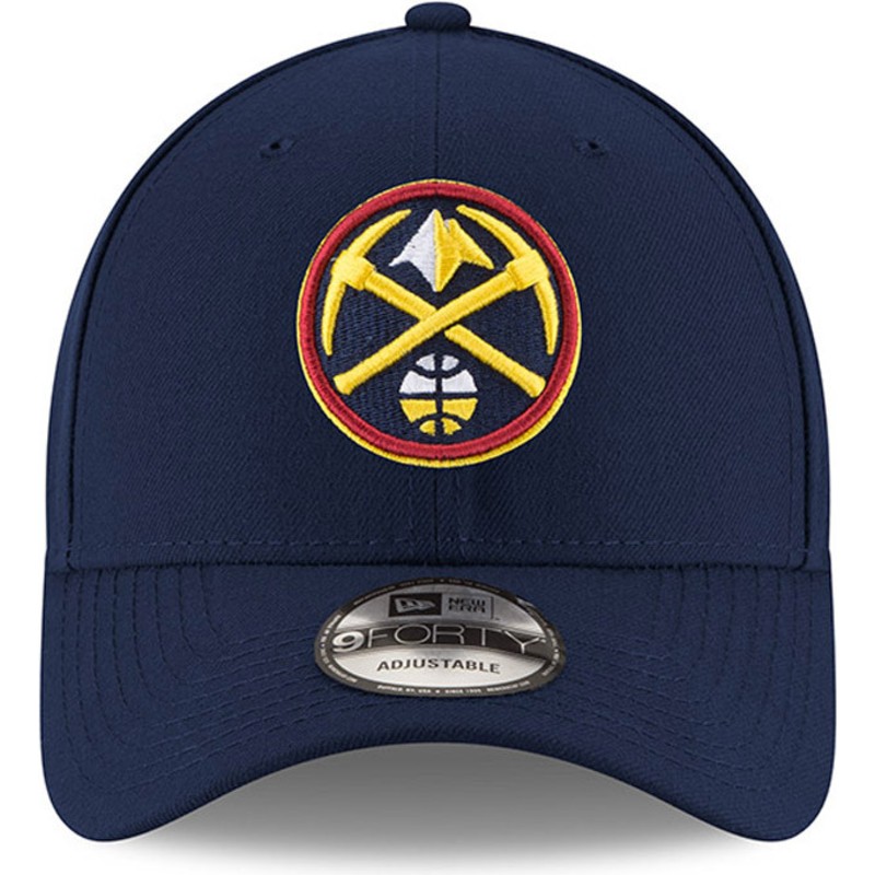new-era-curved-brim-9forty-the-league-denver-nuggets-nba-navy-blue-adjustable-cap