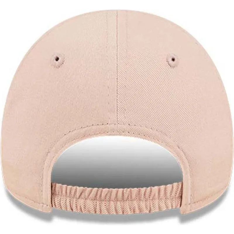 cepice-zaoblena-ruzova-nastavitelny-pasek-pro-deti-pequeno-9forty-league-essential-new-york-yankees-mlb-new-era