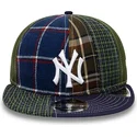 new-era-9fifty-patch-panel-new-york-yankees-mlb-verstellbare-kappe-in-marineblau-und-grun