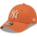 cepice-zaoblena-oranzova-nastavitelny-pro-deti-9forty-league-essential-new-york-yankees-mlb-new-era