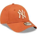 cepice-zaoblena-oranzova-nastavitelny-pro-deti-9forty-league-essential-new-york-yankees-mlb-new-era