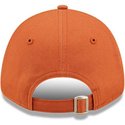 new-era-curved-brim-youth-9forty-league-essential-new-york-yankees-mlb-orange-adjustable-cap-with-beige-logo