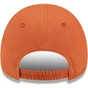 verstellbare-orangefarbene-curved-cap-fur-kleinkinder-mit-beigem-logo-9forty-league-essential-der-new-york-yankees-mlb-von-new-e