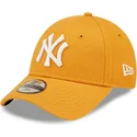 verstellbare-orangefarbene-kinder-cap-9forty-league-essential-der-new-york-yankees-mlb-von-new-era
