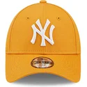 verstellbare-orangefarbene-kinder-cap-9forty-league-essential-der-new-york-yankees-mlb-von-new-era