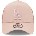 cepice-zaoblena-ruzova-snapback-a-frame-tonal-mesh-los-angeles-dodgers-mlb-new-era