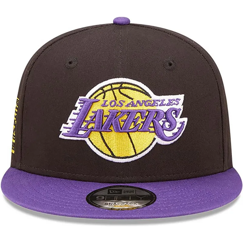 cepice-rovna-cerna-snapback-9fifty-team-patch-los-angeles-lakers-nba-new-era