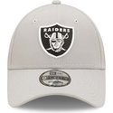 new-era-curved-brim-9forty-repreve-las-vegas-raiders-nfl-grey-adjustable-cap