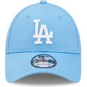 new-era-curved-brim-9forty-league-essential-los-angeles-dodgers-mlb-blue-adjustable-cap