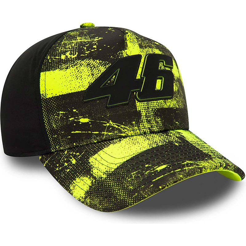 new-era-curved-brim-valentino-rossi-vr46-9forty-all-over-print-motogp-yellow-and-black-snapback-cap