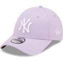 new-era-curved-brim-9forty-league-essential-new-york-yankees-mlb-purple-adjustable-cap