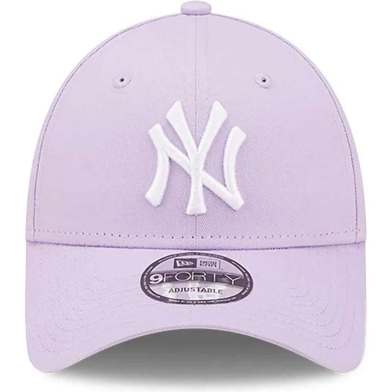 cepice-zaoblena-fialova-nastavitelny-pasek-9forty-league-essential-new-york-yankees-mlb-new-era