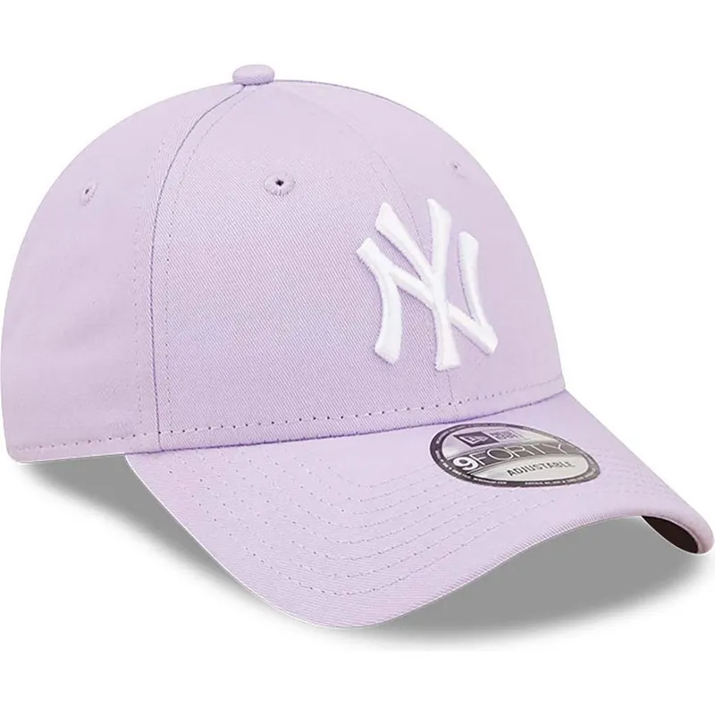cepice-zaoblena-fialova-nastavitelny-pasek-9forty-league-essential-new-york-yankees-mlb-new-era