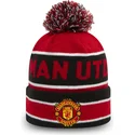 rote-und-schwarze-mutze-mit-bommel-cuff-jake-von-manchester-united-football-club-premier-league-von-new-era