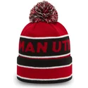rote-und-schwarze-mutze-mit-bommel-cuff-jake-von-manchester-united-football-club-premier-league-von-new-era
