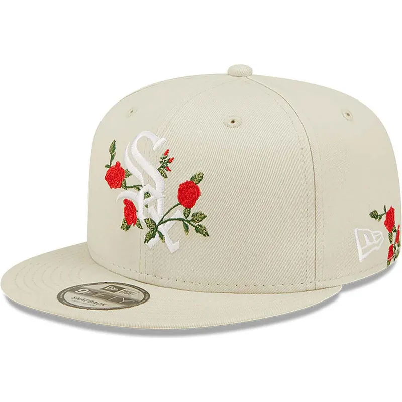 cepice-rovna-bezova-snapback-9fifty-flower-chicago-white-sox-mlb-new-era