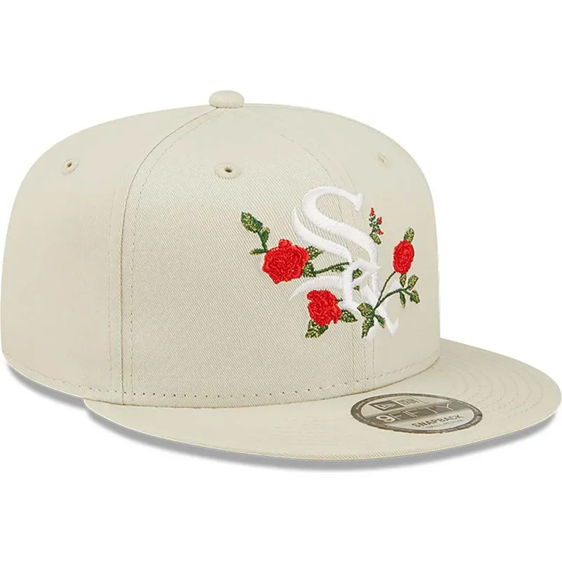 cepice-rovna-bezova-snapback-9fifty-flower-chicago-white-sox-mlb-new-era