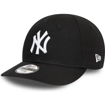 Schwarze gebogene verstellbare Kappe für Kleinkinder 9FORTY League Essential der New York Yankees MLB von New Era
