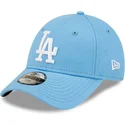 verstellbare-blaue-kinder-cap-mit-gebogenem-schirm-9forty-league-essential-der-los-angeles-dodgers-mlb-von-new-era
